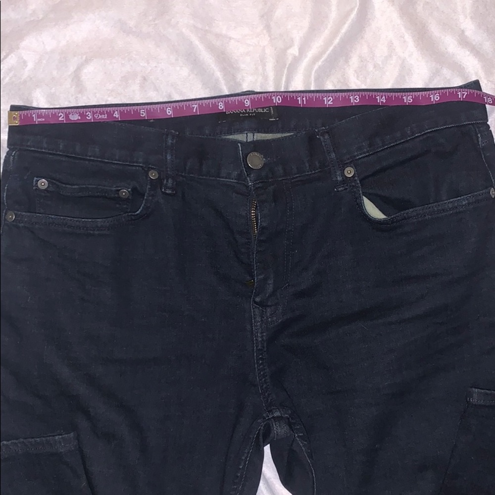 Banana Republic dark wash Slim 33x30